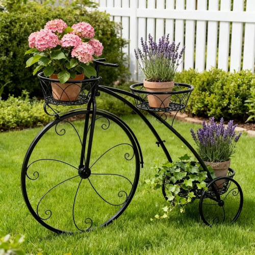 Vintage bicycle plant stand - vintage,