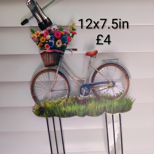Bicycle with flower basket - flower,