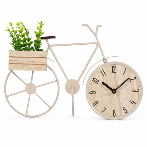 Bicycle table clock - clock, ornament