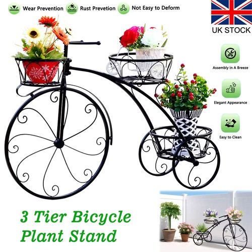 Iron bicycle planter tier - bicycle, planter,3