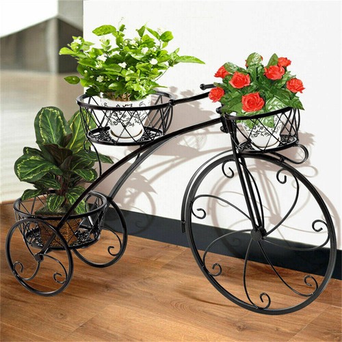 Chic tricycle planter metal - planter,