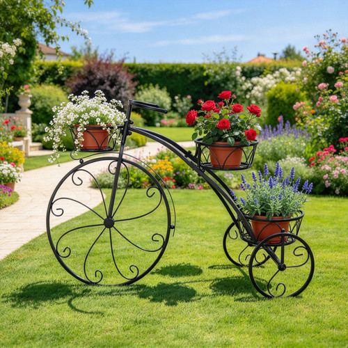 Basket metal bicycle - 3,