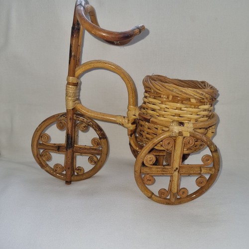 Vintage bamboo tricycle bike - vintage,