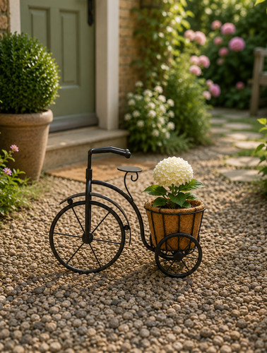 Metal bicycle planter garden - metal,
