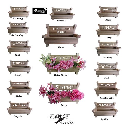 Bench planter personalised - planter,