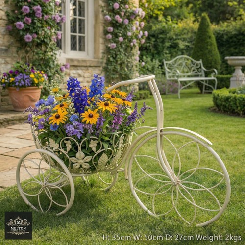 Bike planter garden trike - planter,