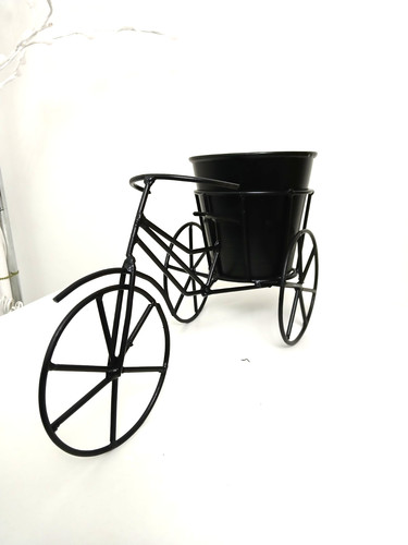Black metal bicycle indoor - metal,
