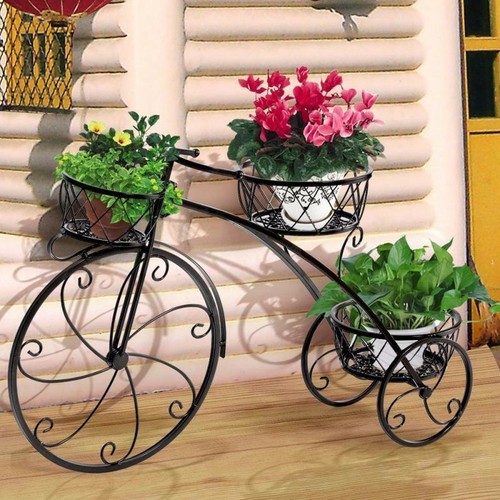 Tricycle planter chic metal - tricycle,